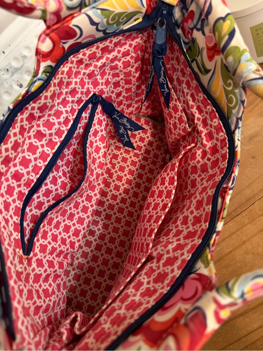 Vera Bradley Gabby Bag Hope Garden Floral Retired 2009 Quilted Satchel Handbag - Picture 7 of 9